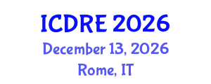International Conference on Desalination and Renewable Energy (ICDRE) December 13, 2026 - Rome, Italy