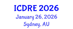 International Conference on Desalination and Renewable Energy (ICDRE) January 26, 2026 - Sydney, Australia