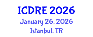 International Conference on Desalination and Renewable Energy (ICDRE) January 26, 2026 - Istanbul, Turkey