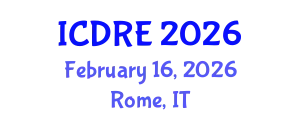 International Conference on Desalination and Renewable Energy (ICDRE) February 16, 2026 - Rome, Italy