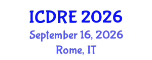 International Conference on Desalination and Renewable Energy (ICDRE) September 16, 2026 - Rome, Italy
