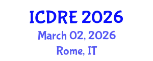 International Conference on Desalination and Renewable Energy (ICDRE) March 02, 2026 - Rome, Italy