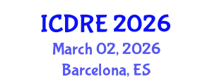 International Conference on Desalination and Renewable Energy (ICDRE) March 02, 2026 - Barcelona, Spain