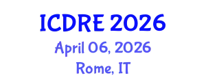 International Conference on Desalination and Renewable Energy (ICDRE) April 06, 2026 - Rome, Italy