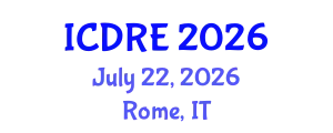 International Conference on Desalination and Renewable Energy (ICDRE) July 22, 2026 - Rome, Italy