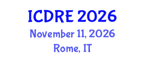 International Conference on Desalination and Renewable Energy (ICDRE) November 11, 2026 - Rome, Italy