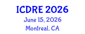 International Conference on Desalination and Renewable Energy (ICDRE) June 15, 2026 - Montreal, Canada