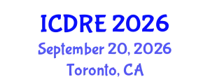 International Conference on Desalination and Renewable Energy (ICDRE) September 20, 2026 - Toronto, Canada