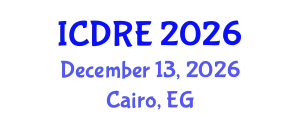 International Conference on Desalination and Renewable Energy (ICDRE) December 13, 2026 - Cairo, Egypt
