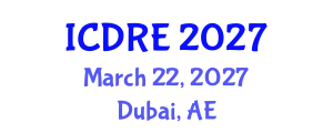 International Conference on Desalination and Renewable Energy (ICDRE) March 22, 2027 - Dubai, United Arab Emirates