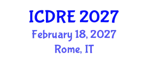 International Conference on Desalination and Renewable Energy (ICDRE) February 18, 2027 - Rome, Italy