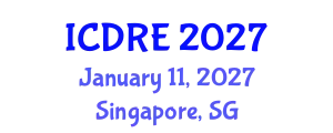 International Conference on Desalination and Renewable Energy (ICDRE) January 11, 2027 - Singapore, Singapore