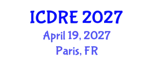International Conference on Desalination and Renewable Energy (ICDRE) April 19, 2027 - Paris, France