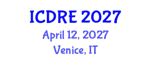 International Conference on Desalination and Renewable Energy (ICDRE) April 12, 2027 - Venice, Italy