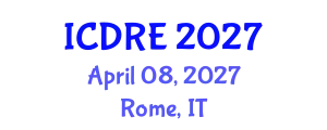 International Conference on Desalination and Renewable Energy (ICDRE) April 08, 2027 - Rome, Italy