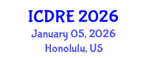 International Conference on Desalination and Renewable Energy (ICDRE) January 05, 2026 - Honolulu, United States