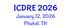 International Conference on Desalination and Renewable Energy (ICDRE) January 12, 2026 - Phuket, Thailand