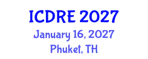 International Conference on Desalination and Renewable Energy (ICDRE) January 16, 2027 - Phuket, Thailand