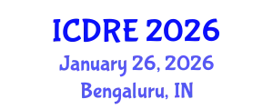 International Conference on Desalination and Renewable Energy (ICDRE) January 26, 2026 - Bengaluru, India