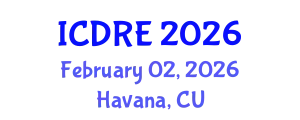 International Conference on Desalination and Renewable Energy (ICDRE) February 02, 2026 - Havana, Cuba