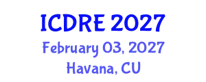 International Conference on Desalination and Renewable Energy (ICDRE) February 03, 2027 - Havana, Cuba