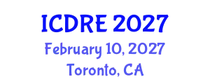International Conference on Desalination and Renewable Energy (ICDRE) February 10, 2027 - Toronto, Canada