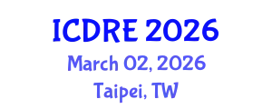 International Conference on Desalination and Renewable Energy (ICDRE) March 02, 2026 - Taipei, Taiwan