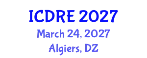 International Conference on Desalination and Renewable Energy (ICDRE) March 24, 2027 - Algiers, Algeria
