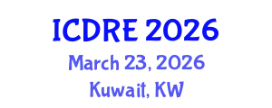 International Conference on Desalination and Renewable Energy (ICDRE) March 23, 2026 - Kuwait, Kuwait