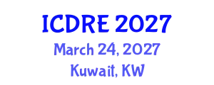 International Conference on Desalination and Renewable Energy (ICDRE) March 24, 2027 - Kuwait, Kuwait