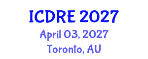 International Conference on Desalination and Renewable Energy (ICDRE) April 03, 2027 - Toronto, Australia