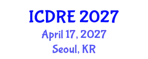 International Conference on Desalination and Renewable Energy (ICDRE) April 17, 2027 - Seoul, Republic of Korea