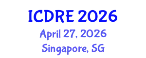 International Conference on Desalination and Renewable Energy (ICDRE) April 27, 2026 - Singapore, Singapore
