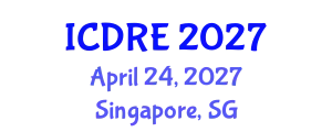 International Conference on Desalination and Renewable Energy (ICDRE) April 24, 2027 - Singapore, Singapore