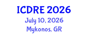 International Conference on Desalination and Renewable Energy (ICDRE) July 10, 2026 - Mykonos, Greece