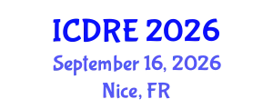 International Conference on Desalination and Renewable Energy (ICDRE) September 16, 2026 - Nice, France