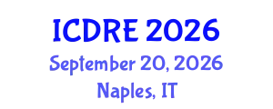 International Conference on Desalination and Renewable Energy (ICDRE) September 20, 2026 - Naples, Italy
