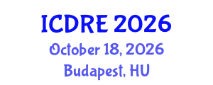 International Conference on Desalination and Renewable Energy (ICDRE) October 18, 2026 - Budapest, Hungary