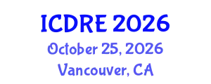 International Conference on Desalination and Renewable Energy (ICDRE) October 25, 2026 - Vancouver, Canada