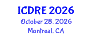 International Conference on Desalination and Renewable Energy (ICDRE) October 28, 2026 - Montreal, Canada