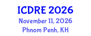 International Conference on Desalination and Renewable Energy (ICDRE) November 11, 2026 - Phnom Penh, Cambodia
