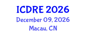 International Conference on Desalination and Renewable Energy (ICDRE) December 09, 2026 - Macau, China