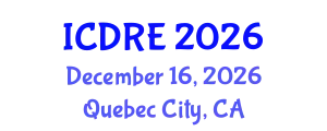 International Conference on Desalination and Renewable Energy (ICDRE) December 16, 2026 - Quebec City, Canada