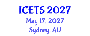 International Conference on Environmental and Territorial Sciences (ICETS) May 17, 2027 - Sydney, Australia