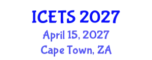 International Conference on Environmental and Territorial Sciences (ICETS) April 15, 2027 - Cape Town, South Africa