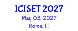 International Conference on Information Science, Engineering and Technology (ICISET) May 03, 2027 - Rome, Italy