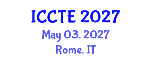 International Conference on Communications and Telecommunications Engineering (ICCTE) May 03, 2027 - Rome, Italy