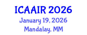 International Conference on Allergy, Asthma, Immunology and Rheumatology (ICAAIR) January 19, 2026 - Mandalay, Myanmar