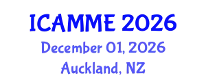International Conference on Applied Mechanics and Mechanical Engineering (ICAMME) December 01, 2026 - Auckland, New Zealand