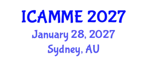 International Conference on Applied Mechanics and Mechanical Engineering (ICAMME) January 28, 2027 - Sydney, Australia
